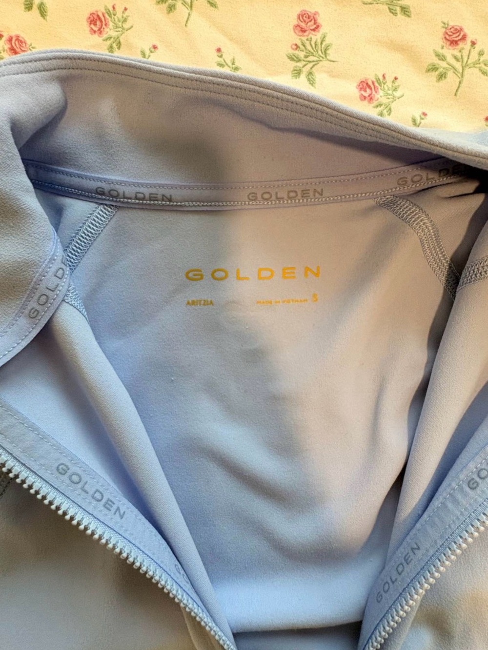 Light Blue Women's Full-Zip Jacket - Picture 2 of 2